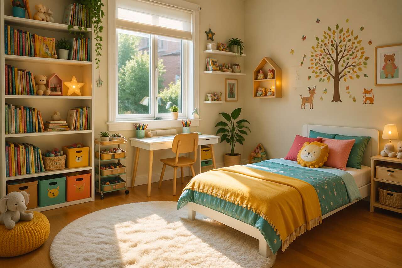 Optimiser l'espace dans une chambre d'enfant