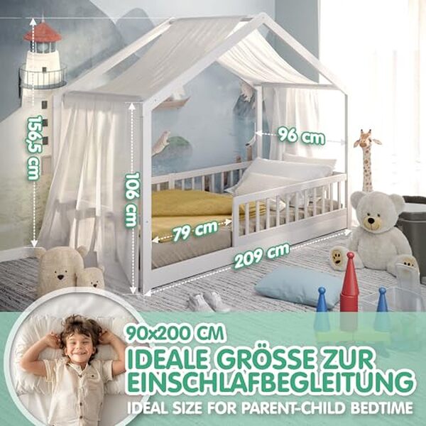 Découvrez le lit maison CADANI Malte 90x200 cm : un lit Montessori au design innovant, parfait pour la sécurité et le confort de votre enfant. Avis complet et détaillé. 