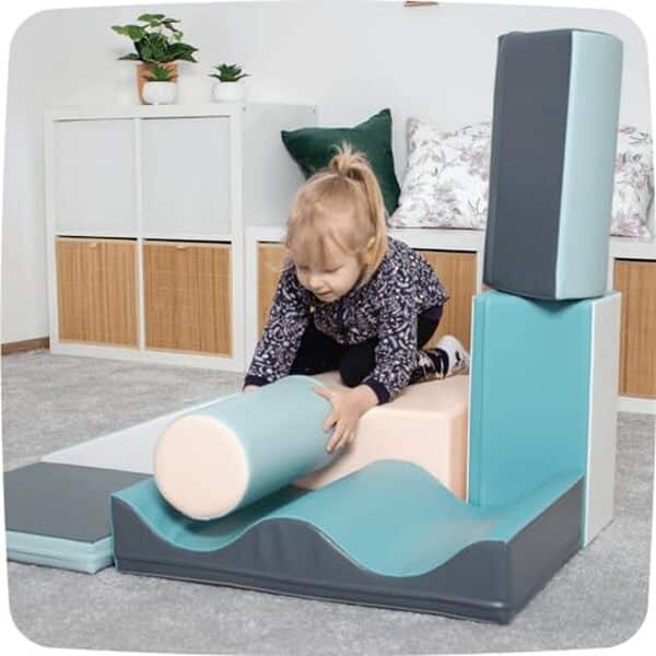 Découvrez notre test complet des blocs IGLU soft play : modules de motricité pastel innovants pour le développement psychomoteur de votre enfant.