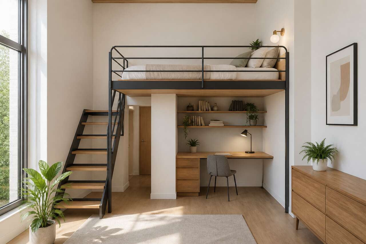 Quelle hauteur sous plafond pour un lit mezzanine ?