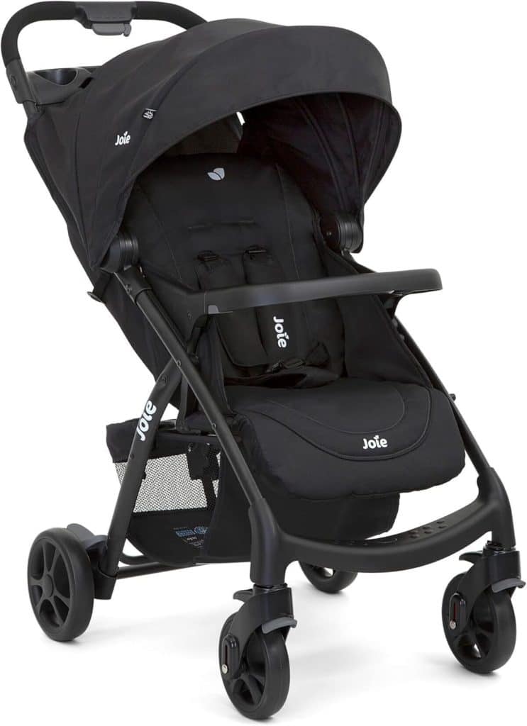 Test : poussette Joie Muze LX allongée avec chancelière - charbon