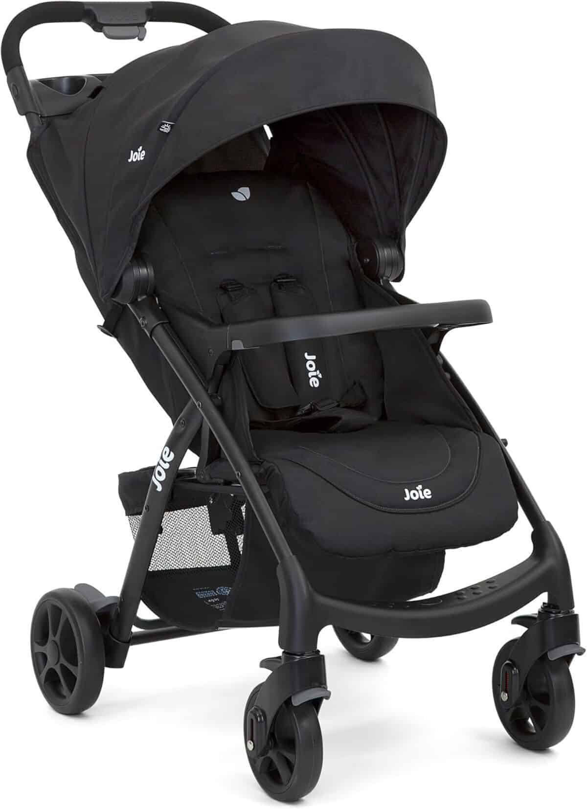 Test : poussette Joie Muze LX allongée avec chancelière - charbon