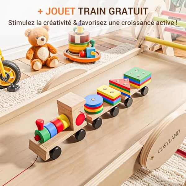Découvrez notre test du triangle d'escalade pliable Cosyland Montessori 8-en-1 : caractéristiques, avantages et avis pour choisir le meilleur équipement Montessori pour votre enfant. 