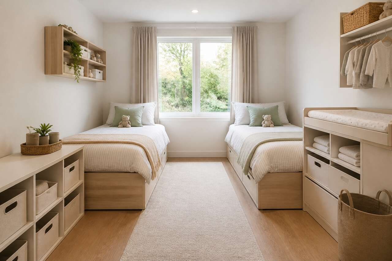 Optimiser l&rsquo;espace: rangements, coin change et circulation dans la chambre