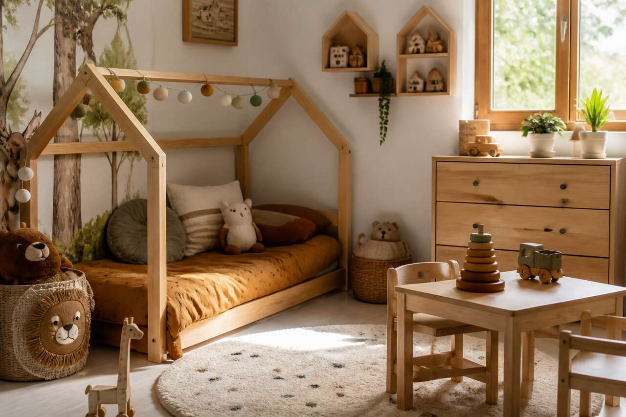 Décoration de chambre d'enfant en bois : idées et astuces