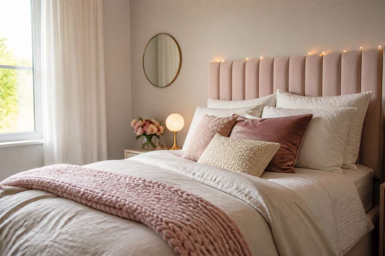 Miser sur le lit: la base cocooning avec textiles et tête de lit Miser sur le lit: la base cocooning avec textiles et tête de lit