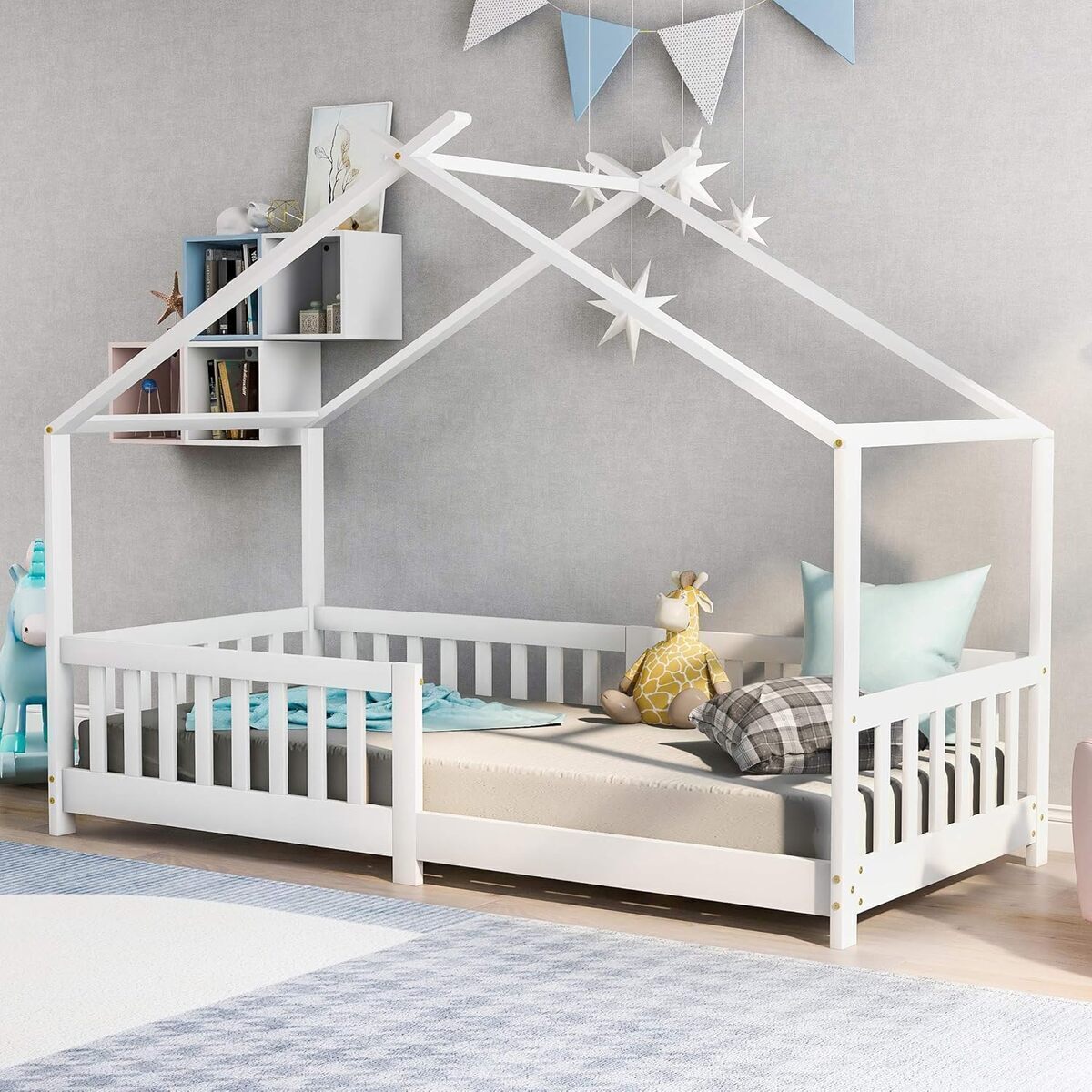 Test du lit cabane enfant ModernLuxe blanc : sécurité et style Montessori