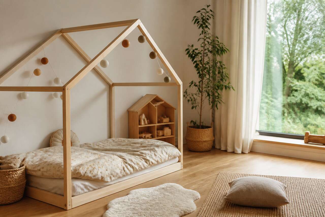 Choisir le type de lit: au sol, cadre bas, cabane, avec ou sans barri&egrave;res