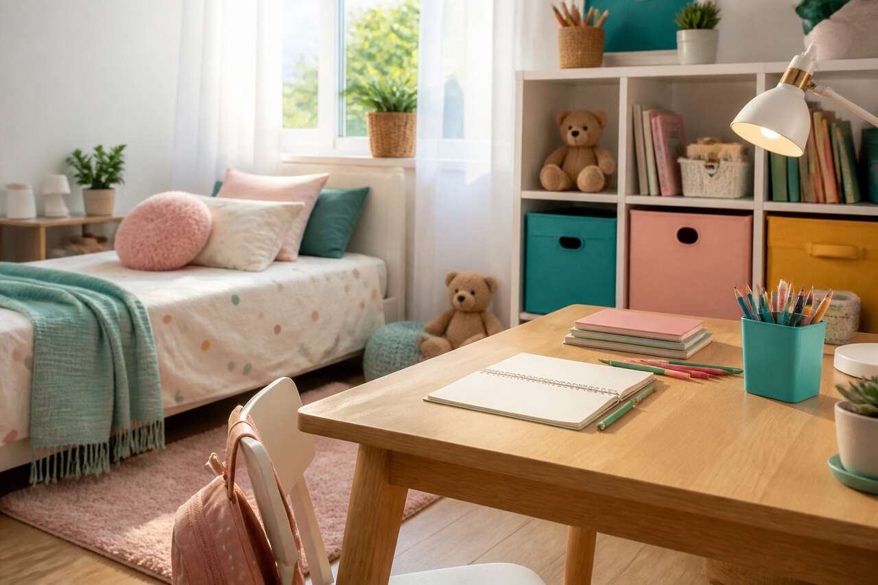 Préparer la chambre d'un enfant pour la rentrée scolaire