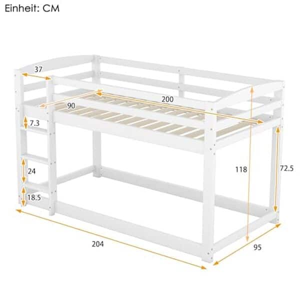 Découvrez notre test détaillé du lit superposé enfant PUGSDRLY 90x200 cm en pin massif blanc. Qualité, sécurité et design : tous les avis sur ce meuble fonctionnel pour chambres d'enfant. 