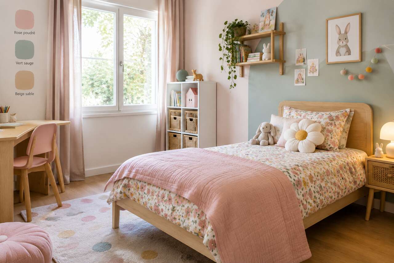 Couleurs tendance pour une chambre de petite fille : palettes prêtes à l’emploi Couleurs tendance pour une chambre de petite fille : palettes prêtes à l’emploi
