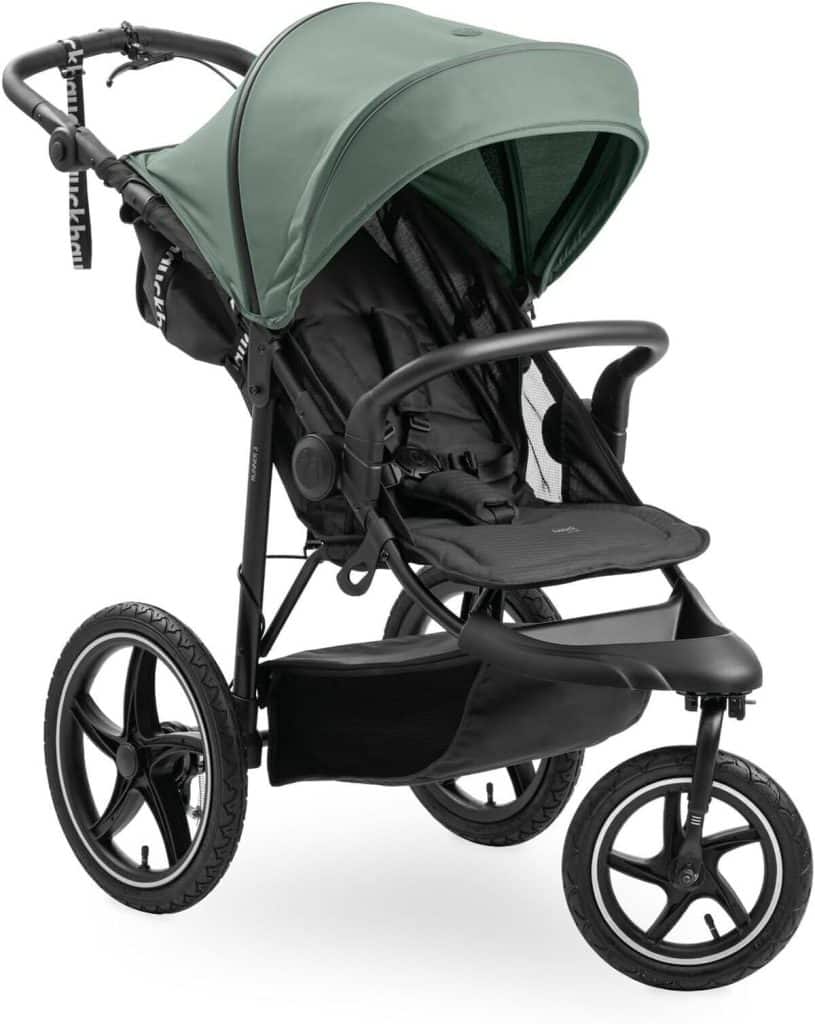 Test de la poussette hauck Runner 3 jungle green : polyvalence tout-terrain